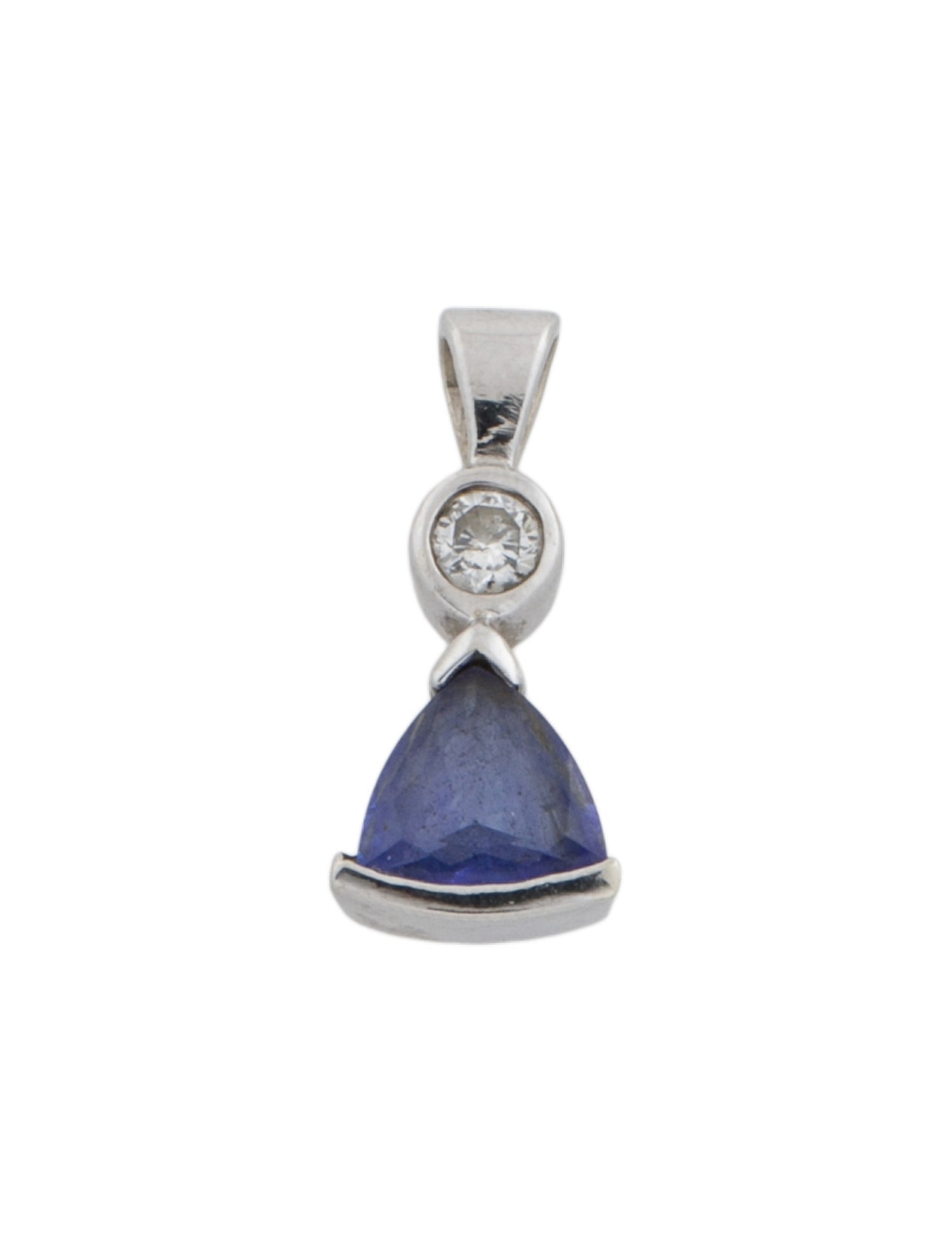 Pendant 14K Tanzanite & Diamond