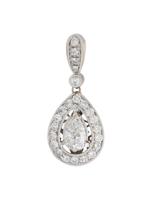 Pendant 18K 1.26ctw Diamond Drop Pendant