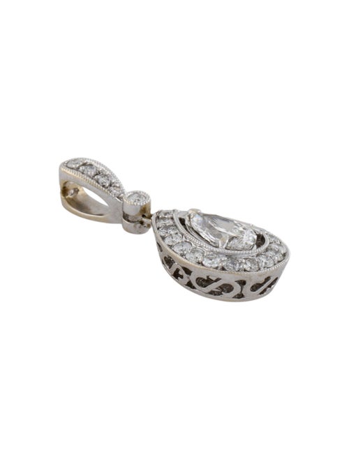 Pendant 18K 1.26ctw Diamond Drop Pendant