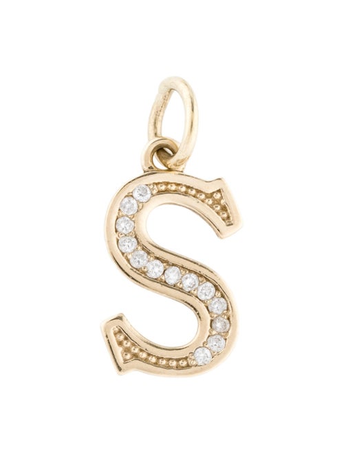 Pendant 14K Diamond 'S' Pendant