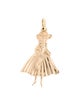 Pendant 14K Female Figure Charm Pendant