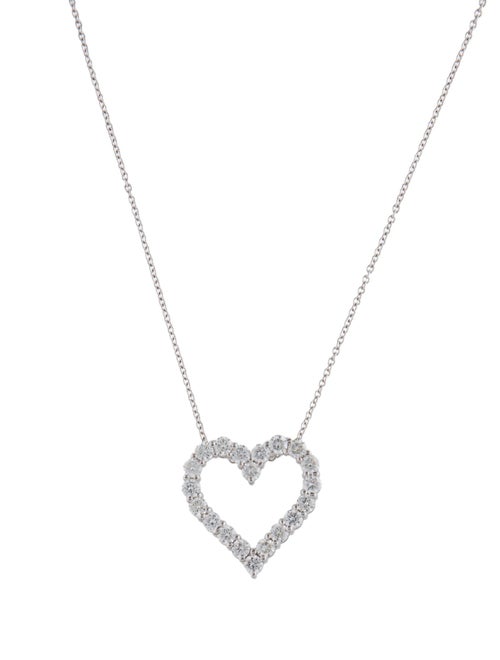 Pendant 1.10ctw Diamond Heart Pendant Necklace