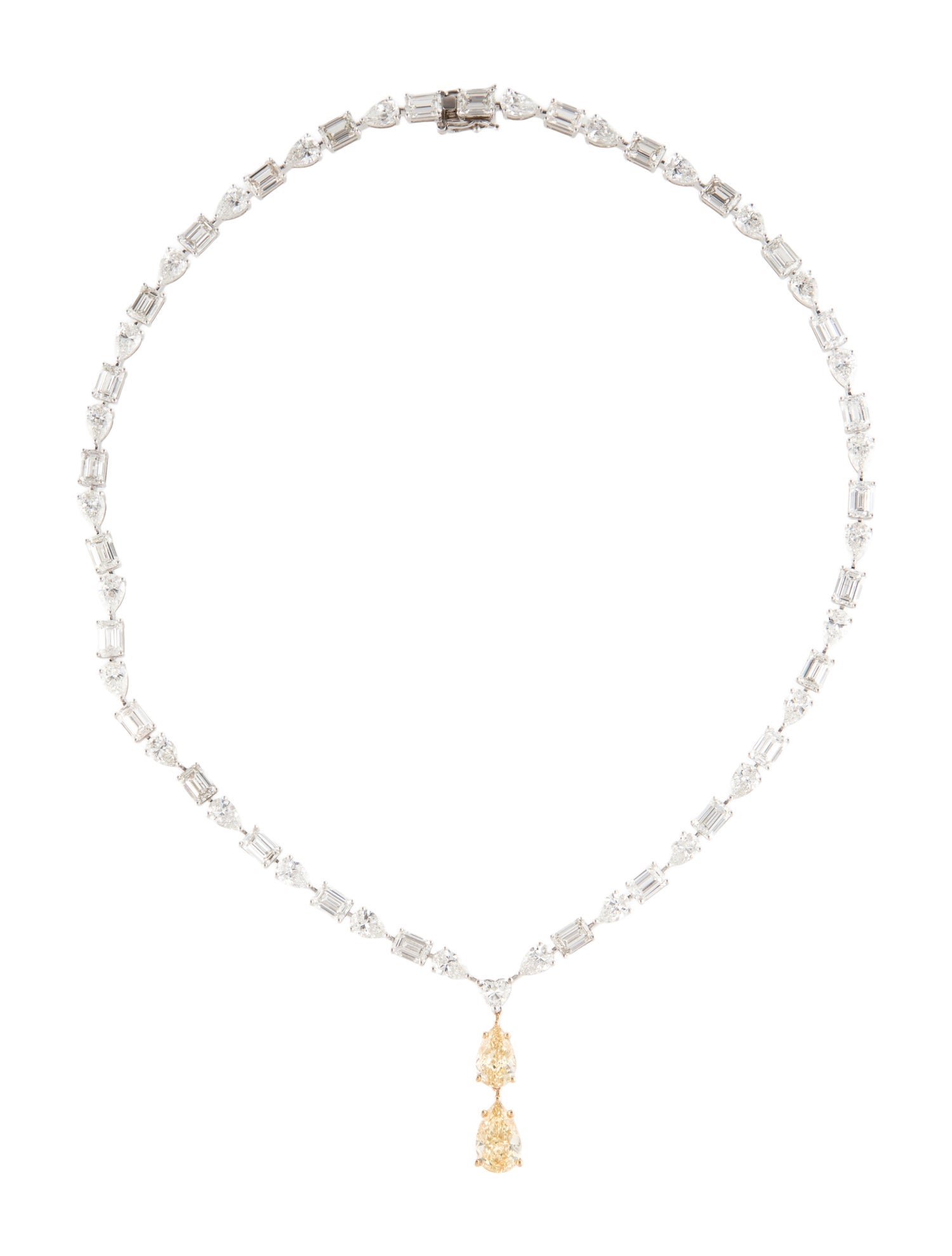 Pendant 14K 40.64ctw Lab-Grown Diamond Collar Pendant Necklace