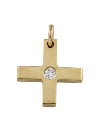 Pendant 18K Diamond Cross Pendant