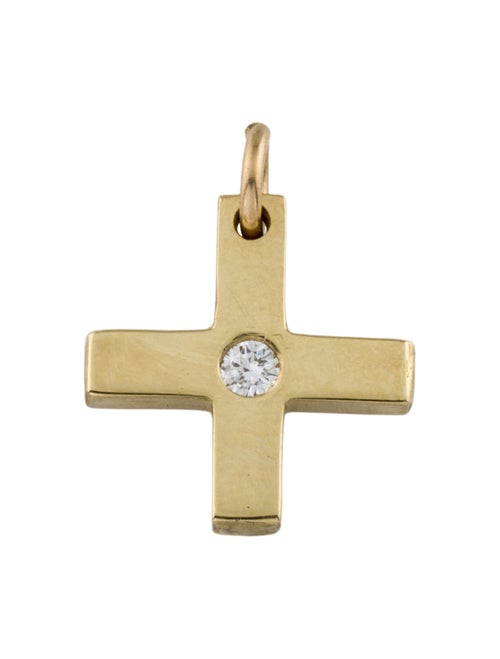Pendant 18K Diamond Cross Pendant