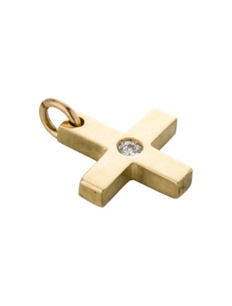 Pendant 18K Diamond Cross Pendant