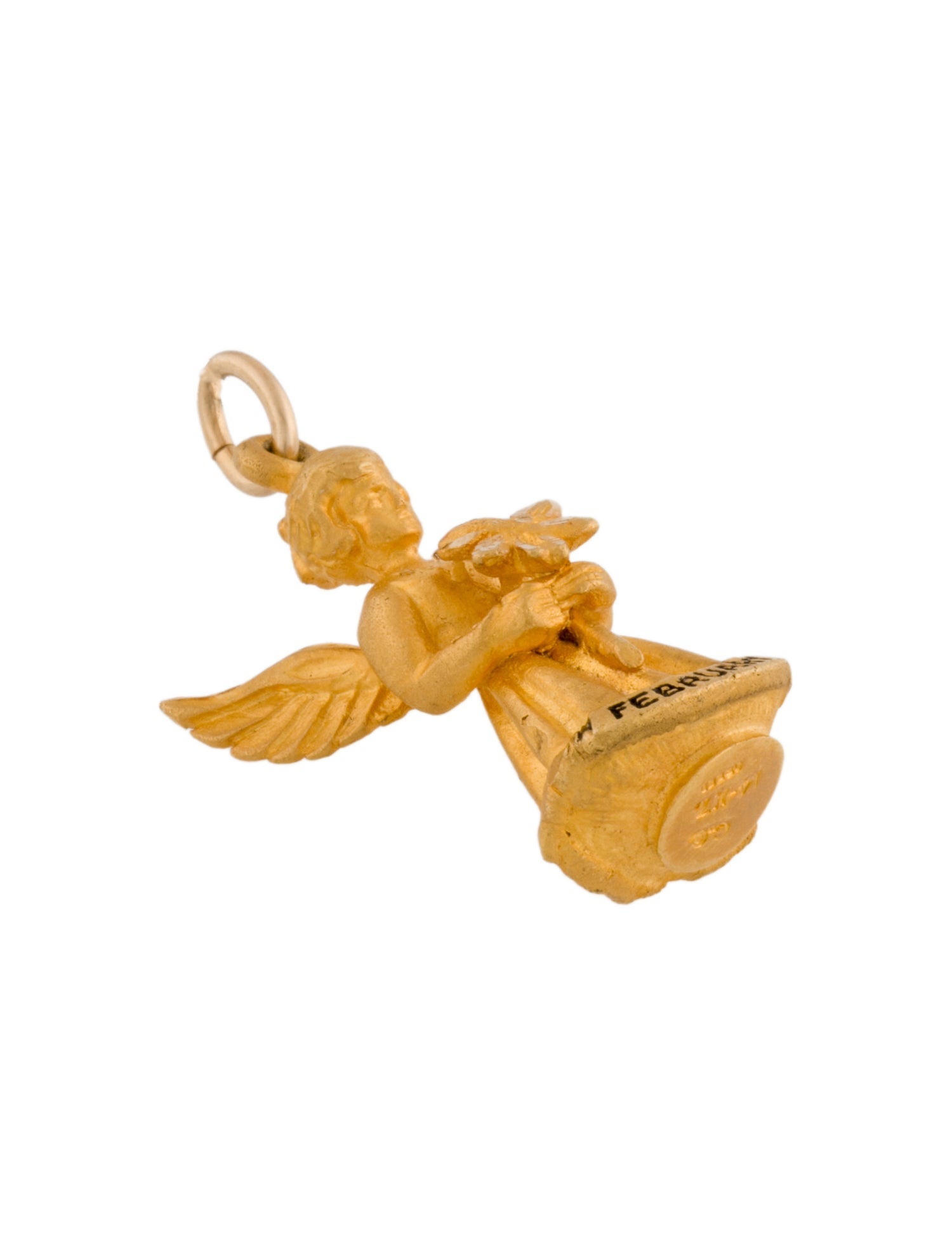 Pendant 14K February Angel