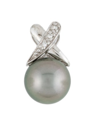Pendant 14K Pearl & Diamond Pendant