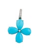 Pendant Platinum 1.37ctw Turquoise & Diamond Pendant