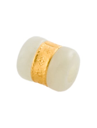 Pendant 24K Nephrite Tube