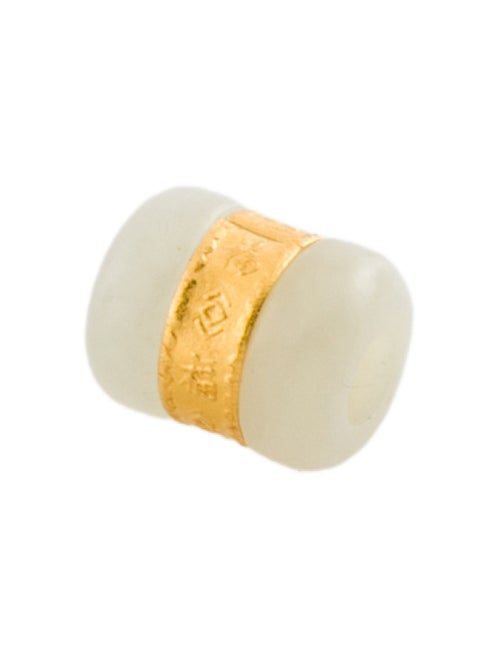 Pendant 24K Nephrite Tube