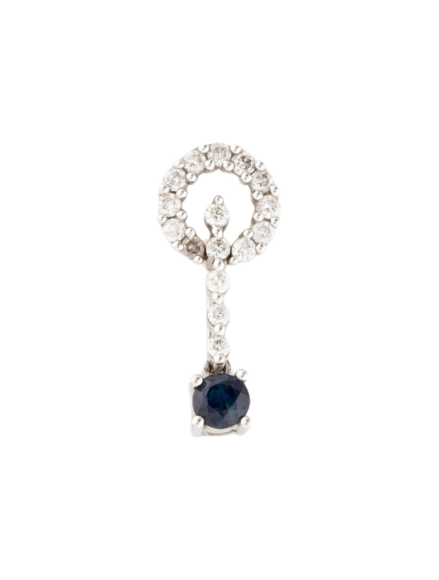 Pendant 18K Sapphire & Diamond