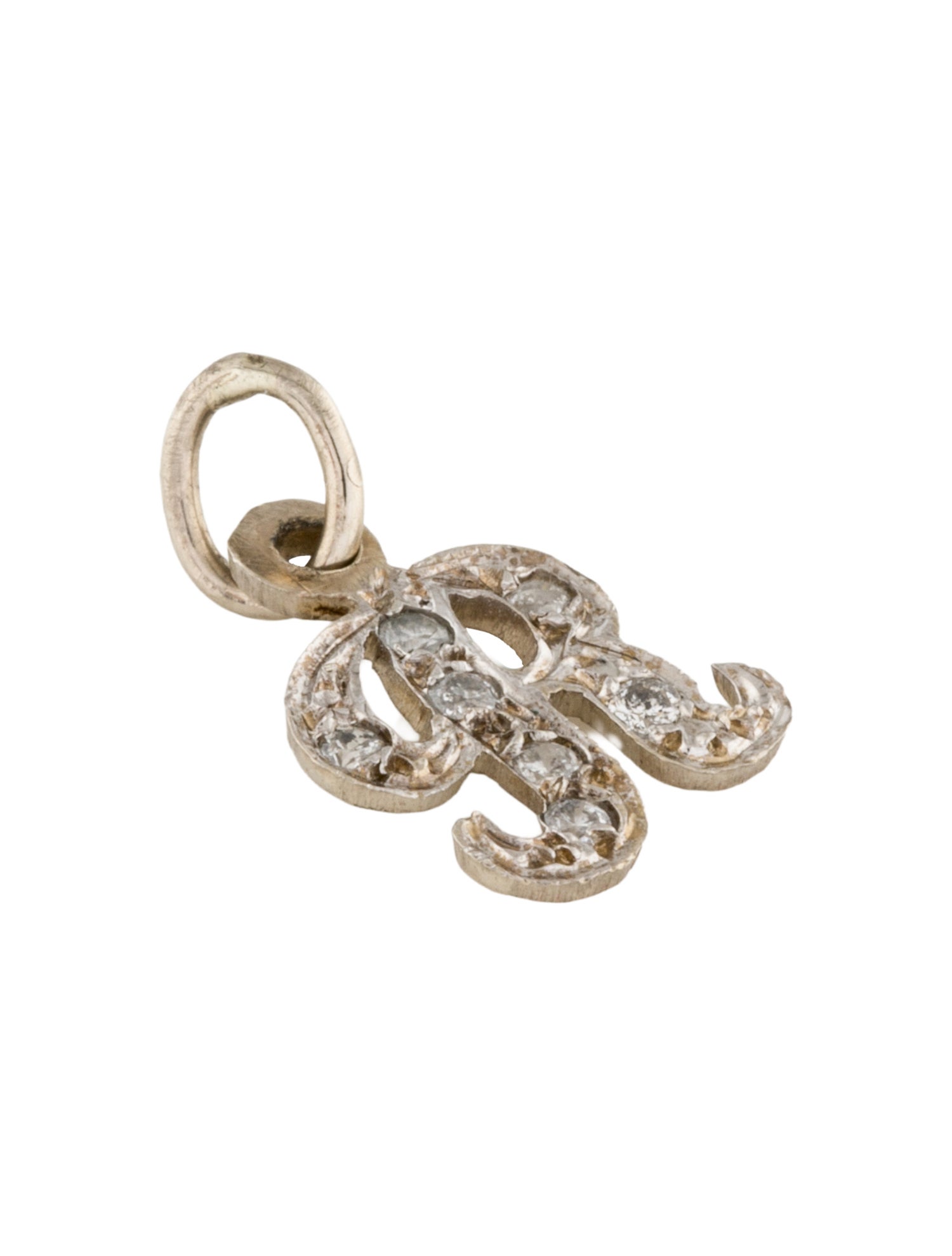 Pendant 14K Diamond "R" Charm