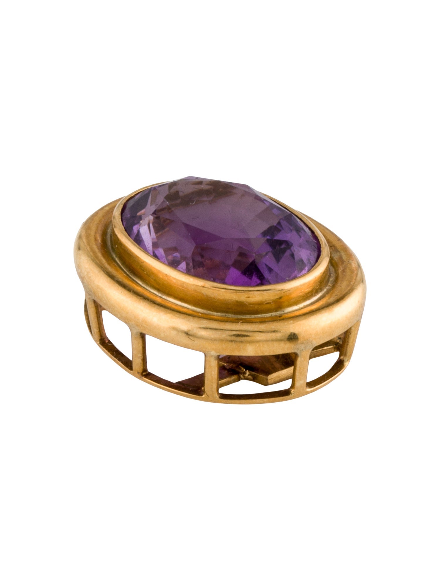Pendant 18K 7.35ct Amethyst Slider