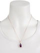 Pendant 14K Amethyst, Tanzanite & Diamond Pendant Necklace
