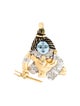 Pendant 14K Krishna Diamond & Enamel Pendant