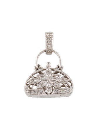 Pendant 14K Diamond Purse Pendant