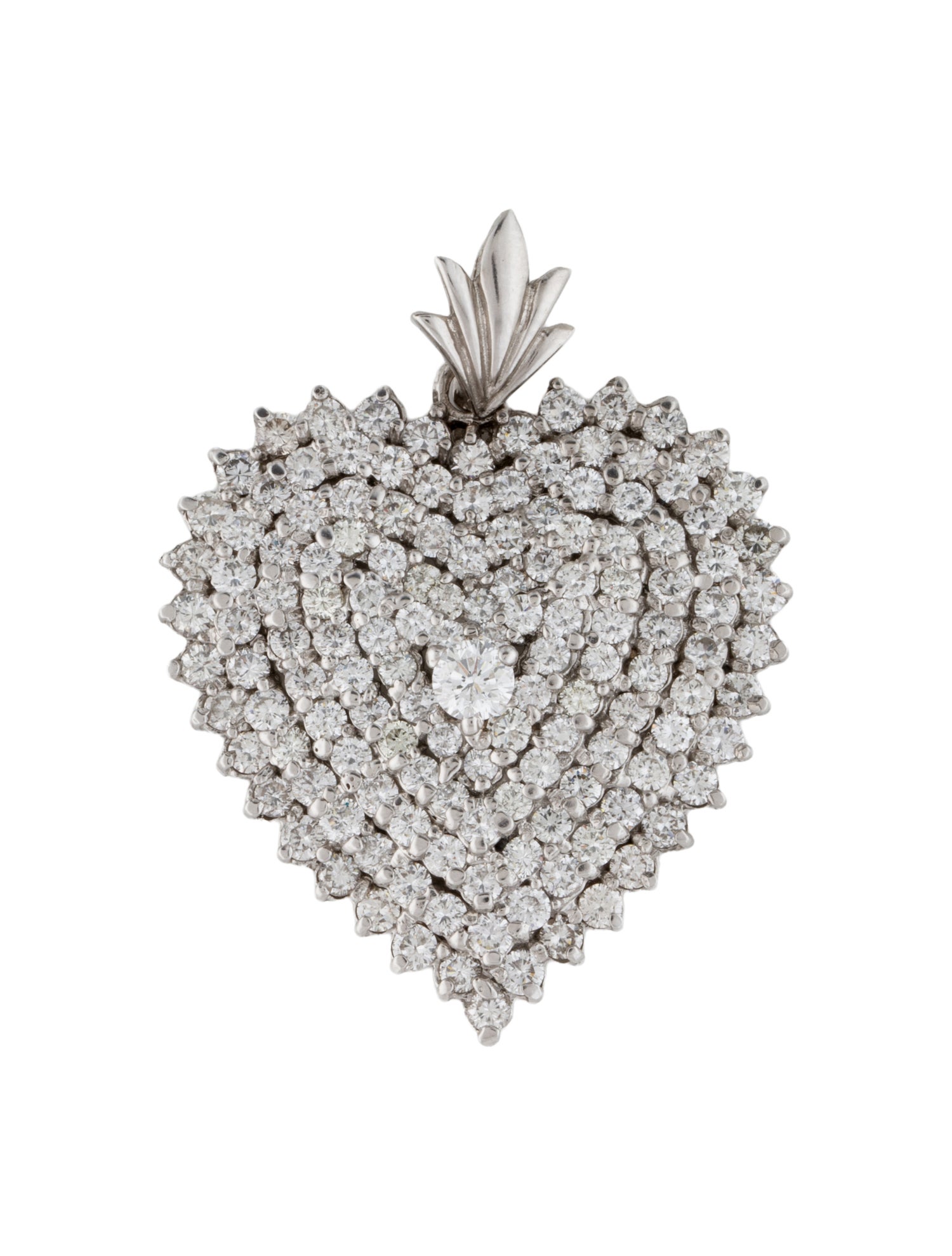 Pendant 14K 6.56ctw Diamond Heart