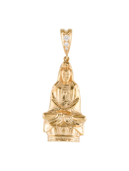 Pendant 18K Diamond Buddha Pendant