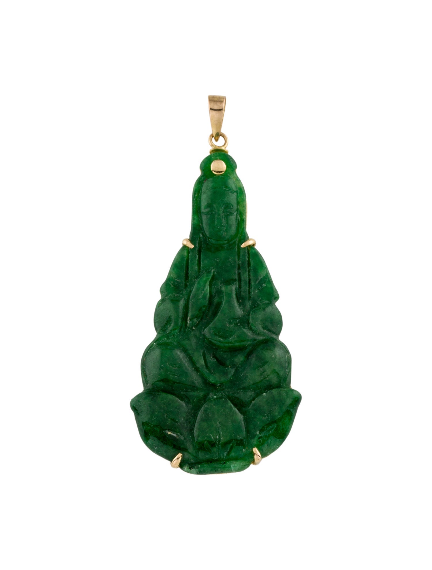Pendant 18K Dyed Jadeite
