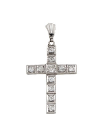 Pendant Platinum Diamond Cross Pendant