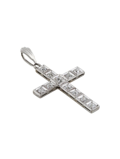 Pendant Platinum Diamond Cross Pendant