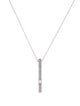 Pendant 14K Diamond Bar Pendant Necklace