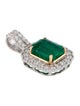 Pendant 18K 1.69ct Emerald & Diamond Pendant