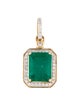 Pendant 14K 2.18ct Emerald & Diamond Pendant
