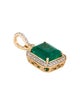 Pendant 14K 2.18ct Emerald & Diamond Pendant