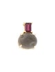 Pendant 14K Moonstone & Rhodolite Pendant