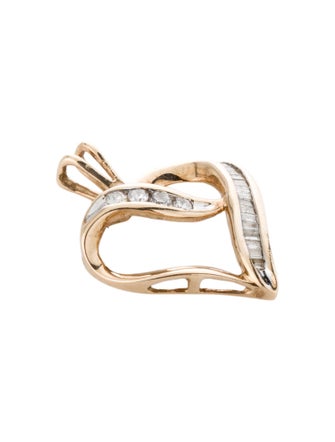 Pendant 10K Diamond Heart Pendant Necklace