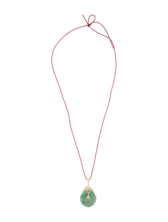 Pendant 14K Jadeite Pendant Necklace