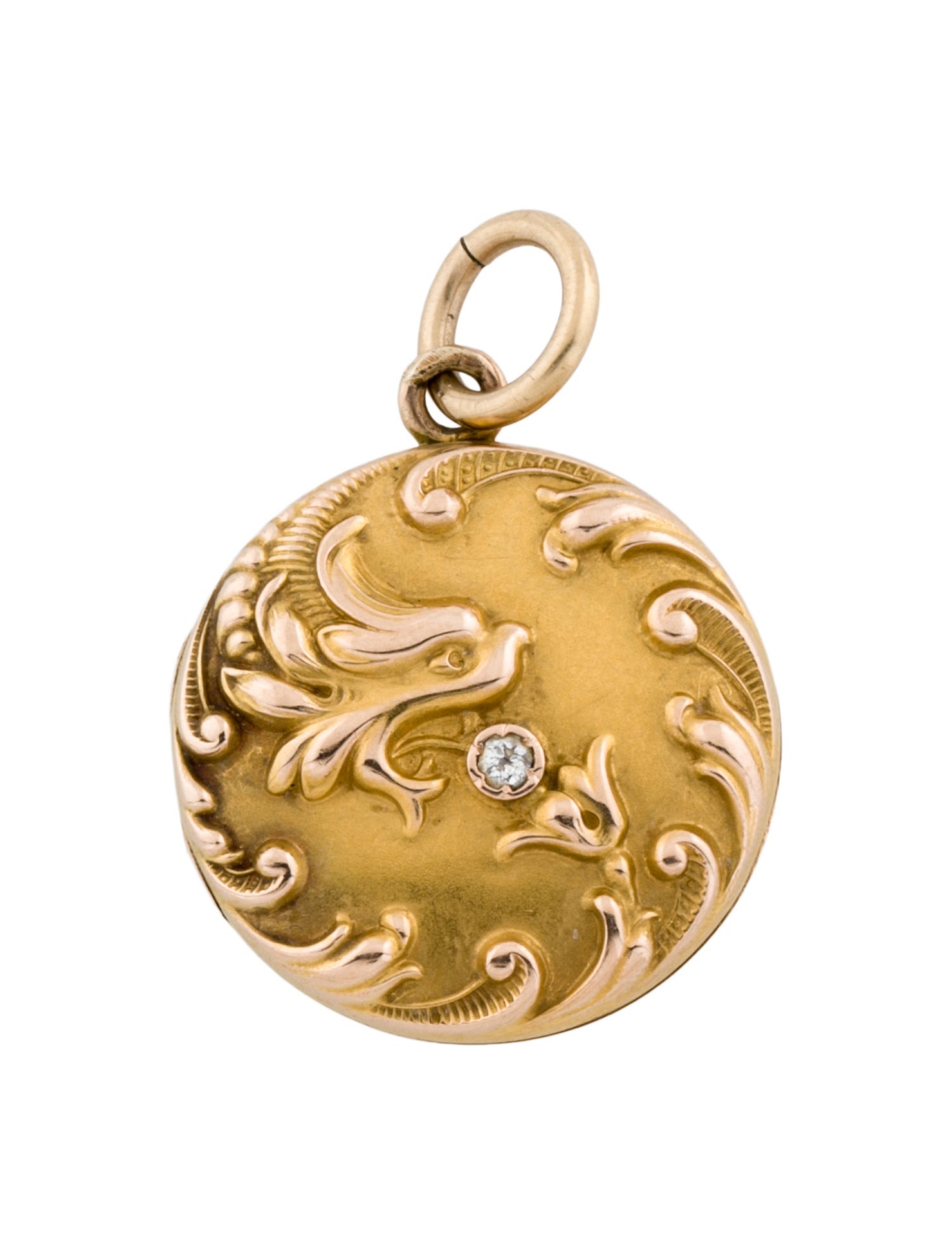Pendant 14K Vintage Diamond Locket