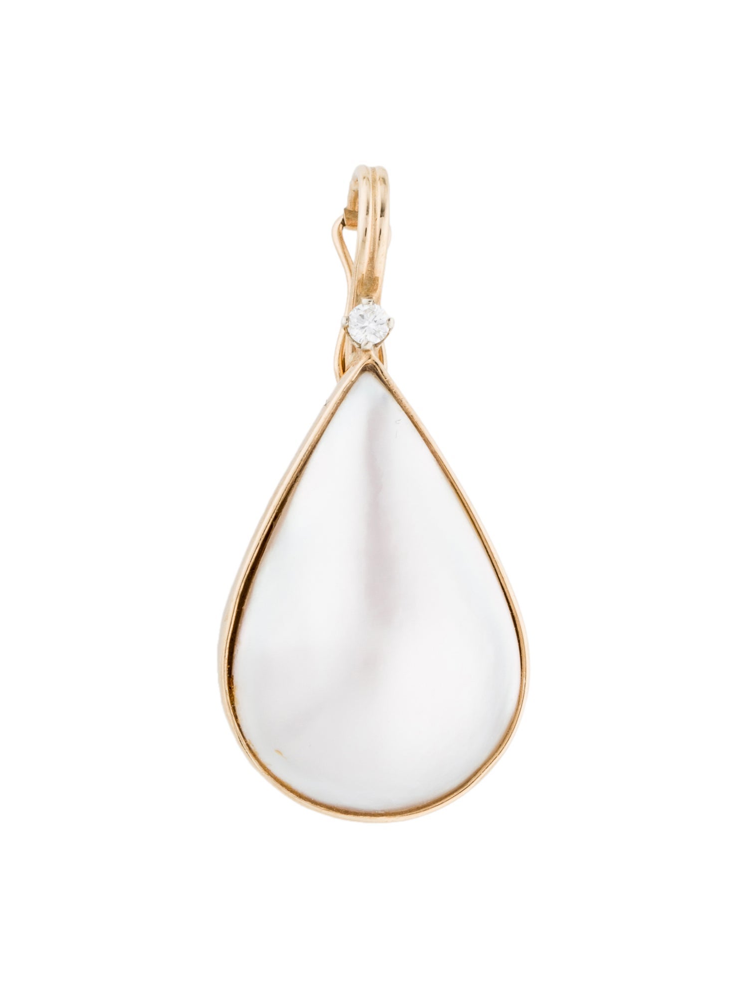 Pendant 14K Pearl & Diamond Enhancer
