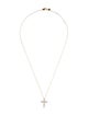 Necklace 14K 1.85ctw Lab-Grown Diamond Cross Pendant Necklace