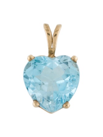 Pendant 14K Topaz Heart Pendant