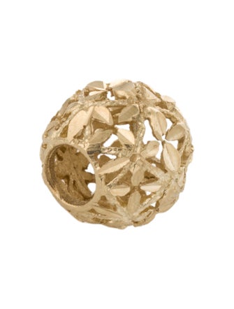 Pendant 14K Perforated Spherical Pendant