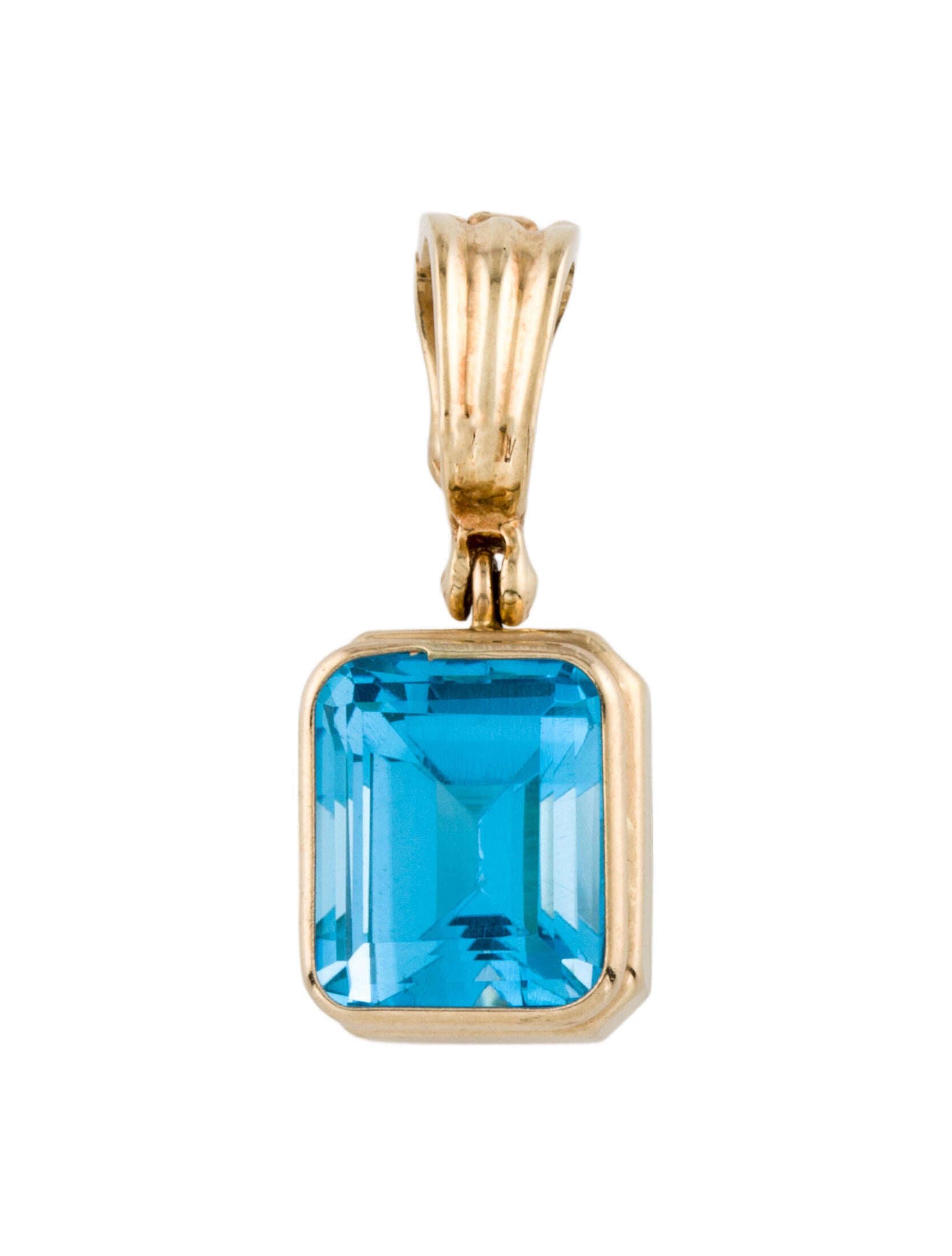 Pendant 14K 6.27ct Topaz
