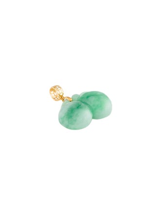 Pendant 18K Carved Jadeite Cherries Pendant