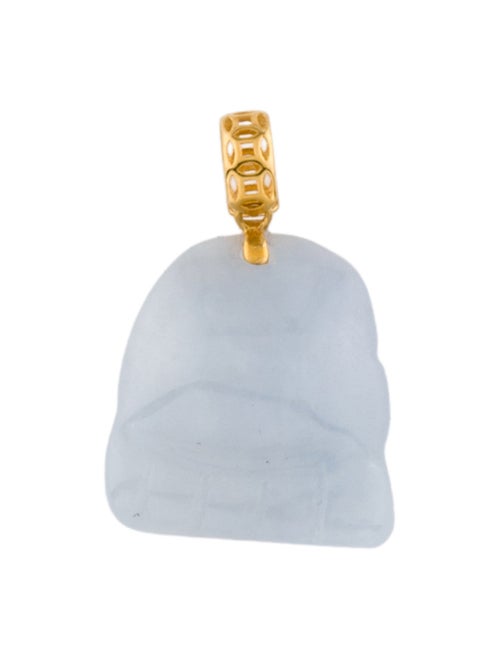 Pendant 18K Carved Jadeite Foot Pendant