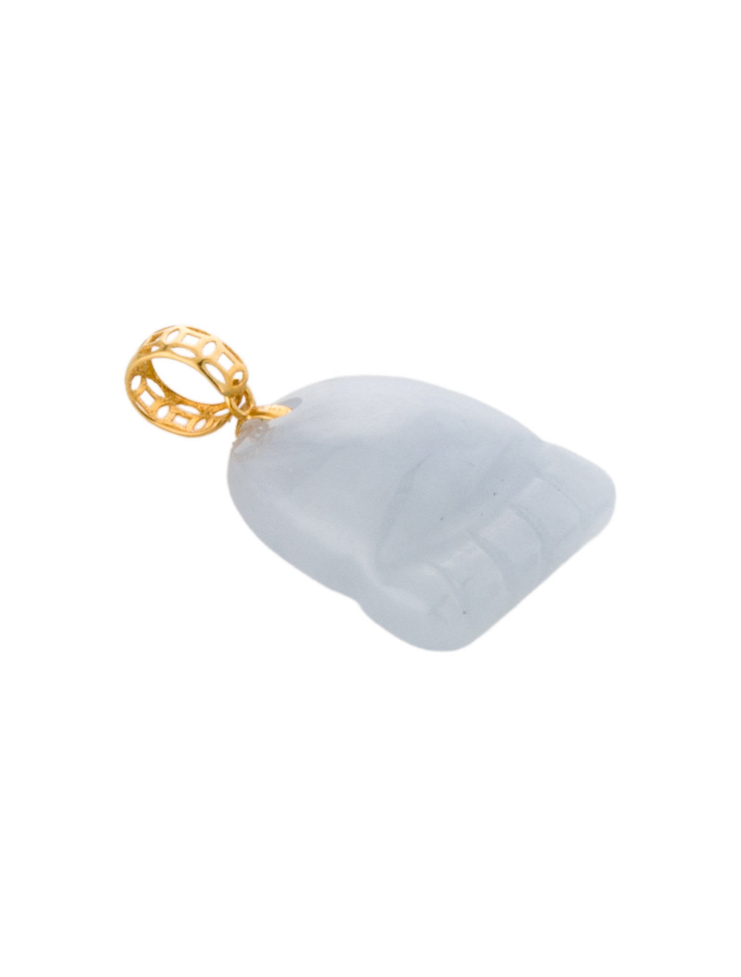 Pendant 18K Carved Jadeite Foot