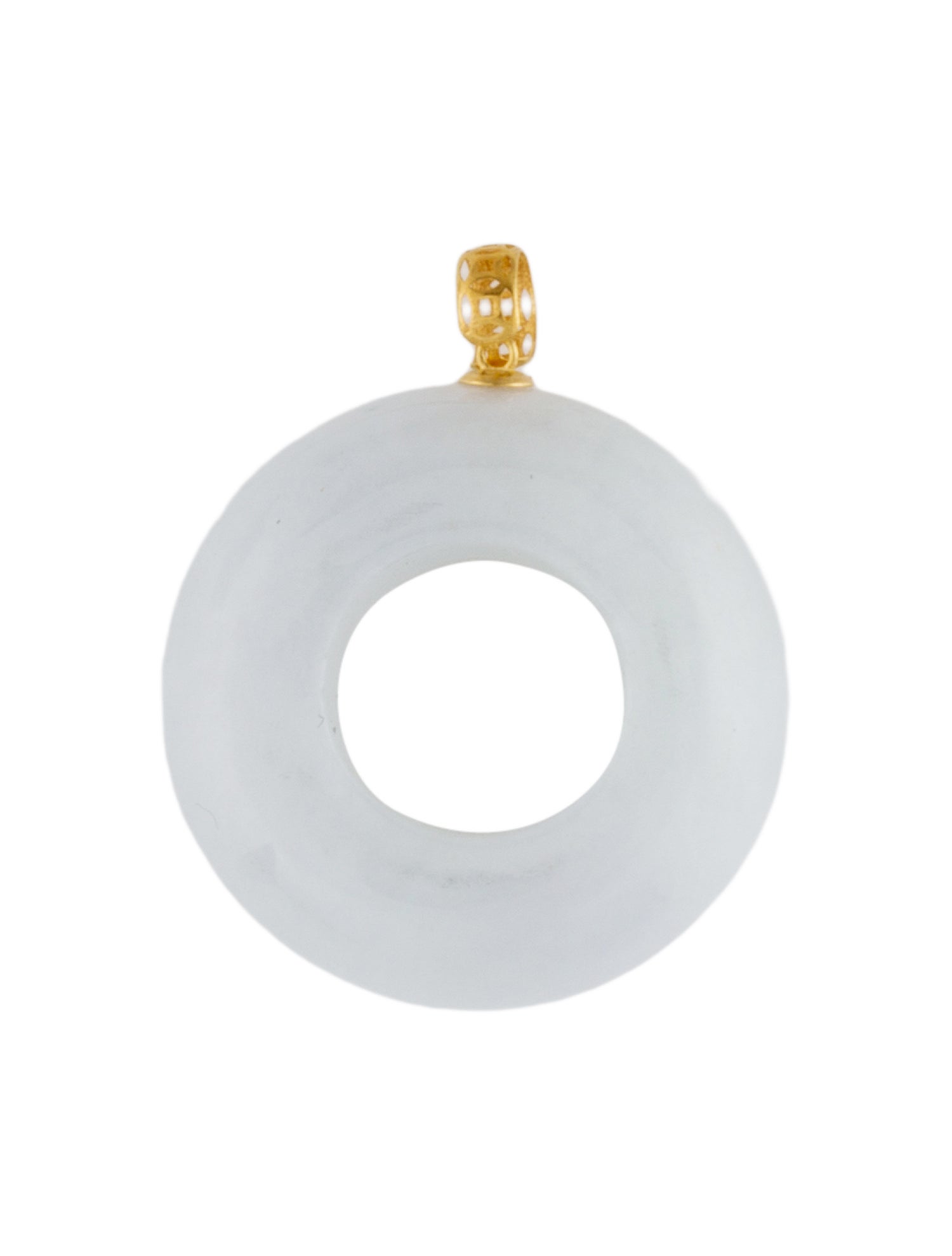 Pendant 18K Carved Jadeite