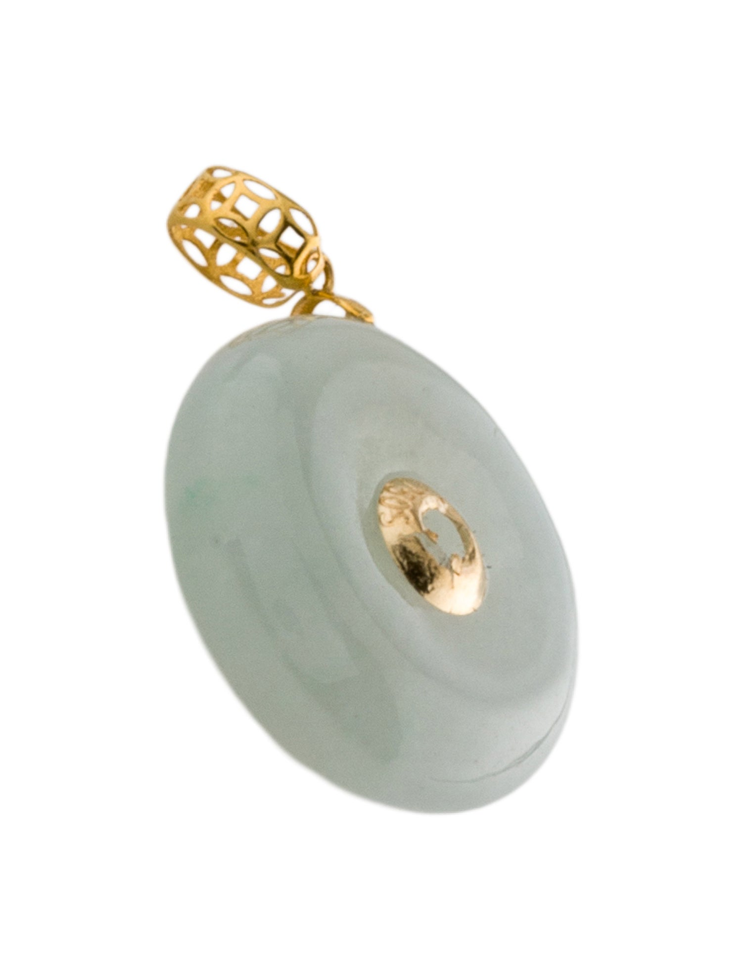 Pendant 18K Carved Jadeite