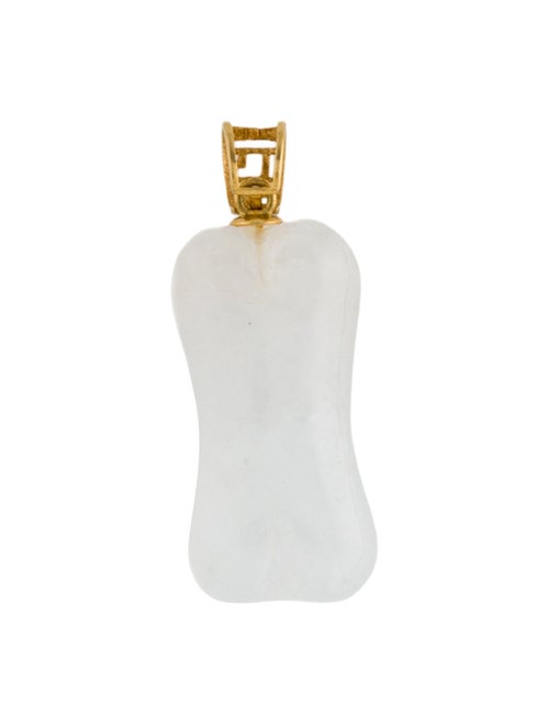 Pendant 18K Carved Jadeite Bone Pendant