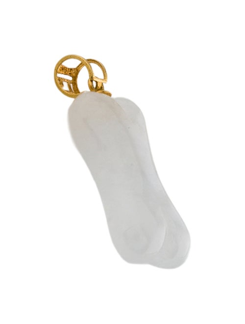 Pendant 18K Carved Jadeite Bone Pendant