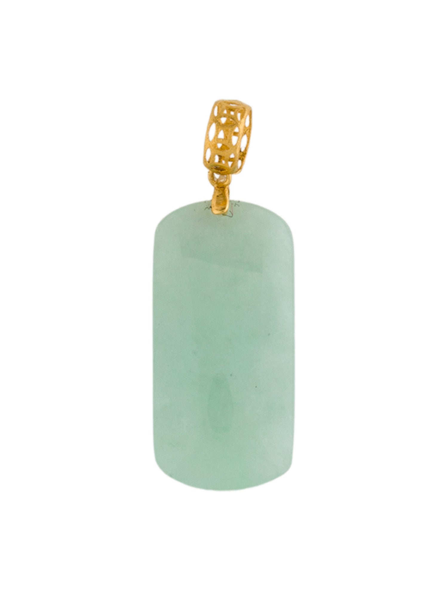 Pendant 18K Carved Jadeite