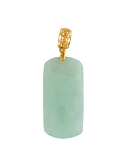 Pendant 18K Carved Jadeite Pendant