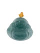 Pendant 18K Jadeite Carved Buddha Pendant