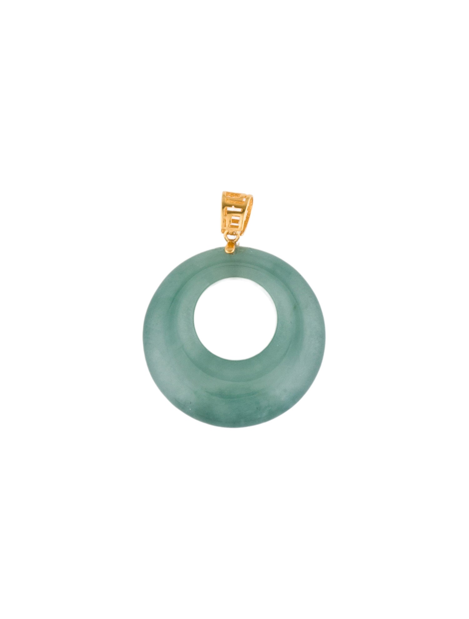 Pendant 18K Carved Jadeite Pendant